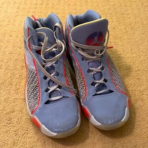 Nike Air Jordan 38 XXXVIII Light Marine Blue Used Good Condition Mens 10.5/12 W